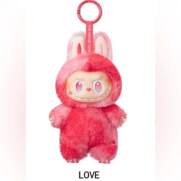 Pop Mart Labubu LOVE Big Into Energy Vinyl Face Plush Pendant Keychain BIE V3 - Picture 1 of 7